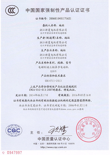 Y2EJ Brake in Chinese